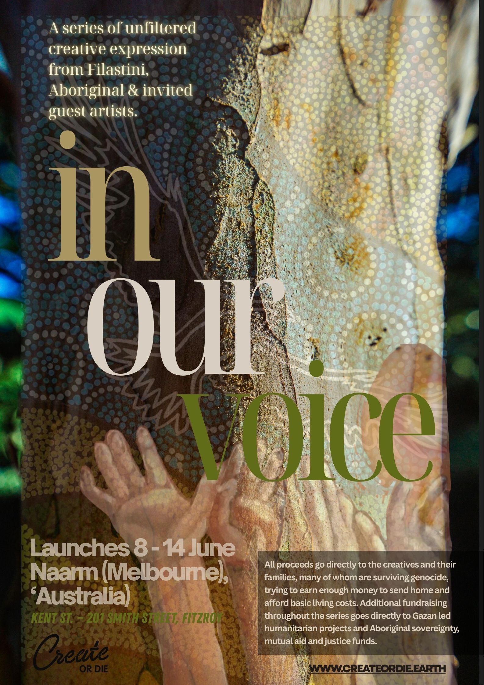 Concession admission/ Community ticket                      (In Our Name — Friday 12 June, Melbourne)
